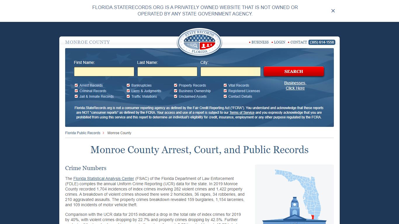 Monroe County Arrest, Court, and Public Records